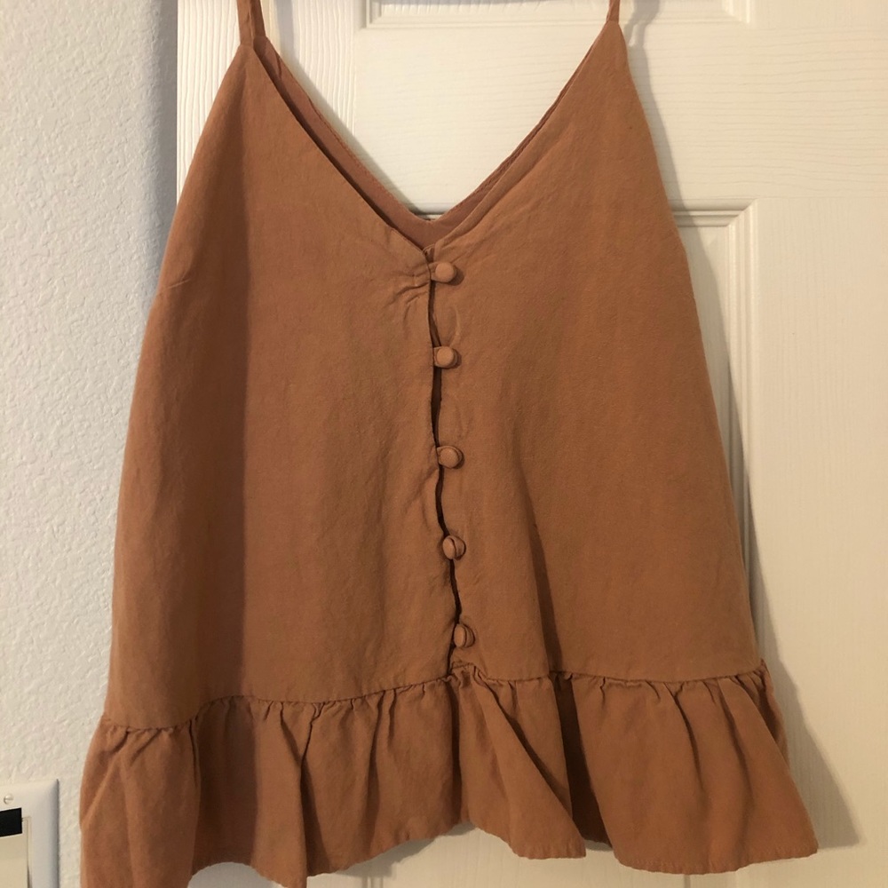 Button up tank top